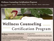 Tablet Screenshot of counselorwellnesscertificate.com